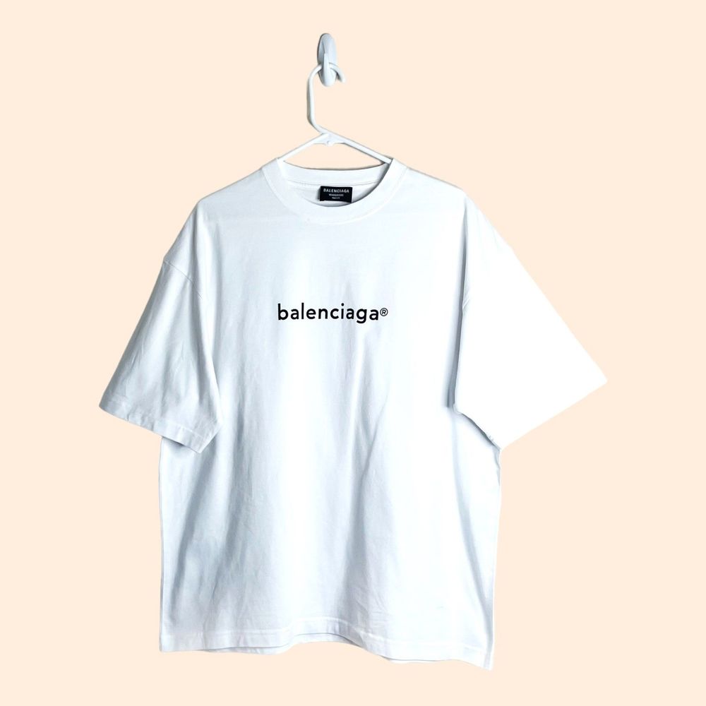 Balenciaga Oversize Copyright T-Shirt White